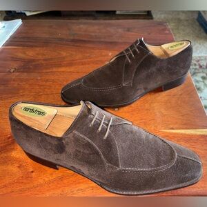 Gravati Men's dark Brown Suede Derby Shoes